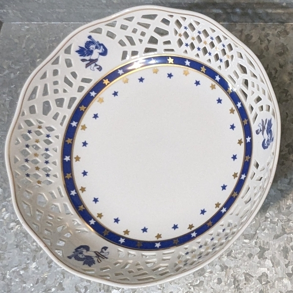 Vintage Eschenbach PORZELLAN Blue Cherubs Celestial - Picture 7 of 7
